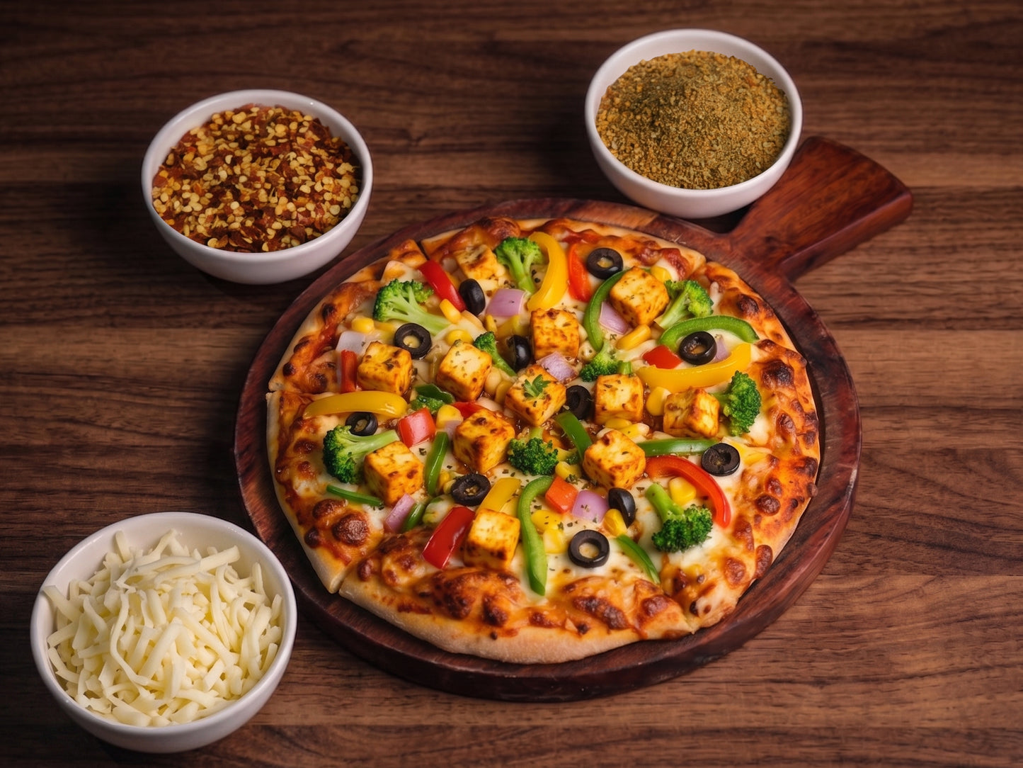Veg Cheese Paneer Pizza